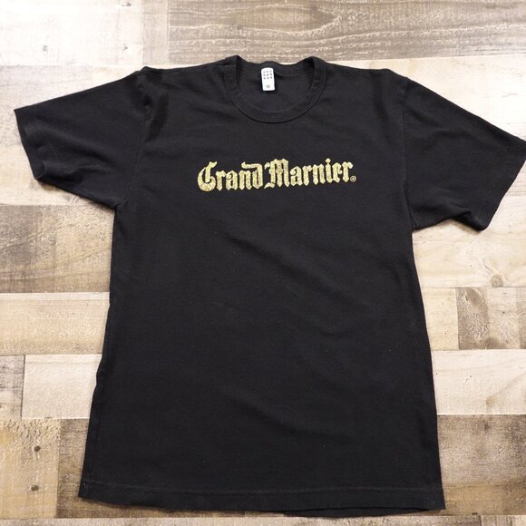 Grand Marnier Graphic T-Shirt Women’s XL Black American Apparel Vintage Style - Picture 1 of 7